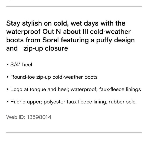 Out N About Ill Puffy Zip Boots Size 9.5 - Picture 4 of 8